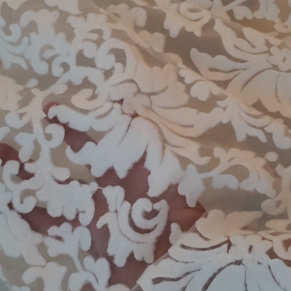 PINK TARTAN WHITE LACE CARDIGAN - Picture 5 of 5